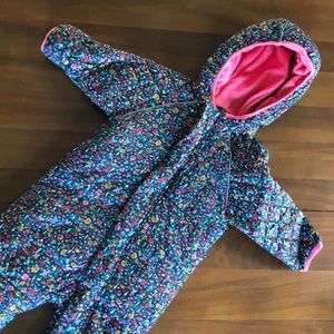 Hanna Andersson Floral Print Snowsuit